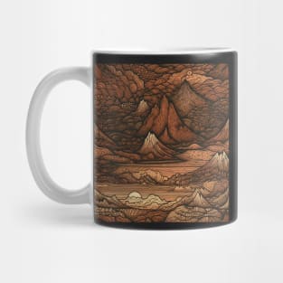 Mountains Painting Gloom Mug
